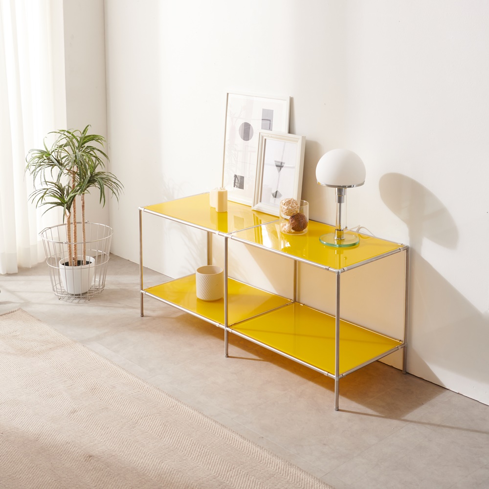 마레스 미드센츄리 모듈 거실 티비장 유리 모던 거실장 1200