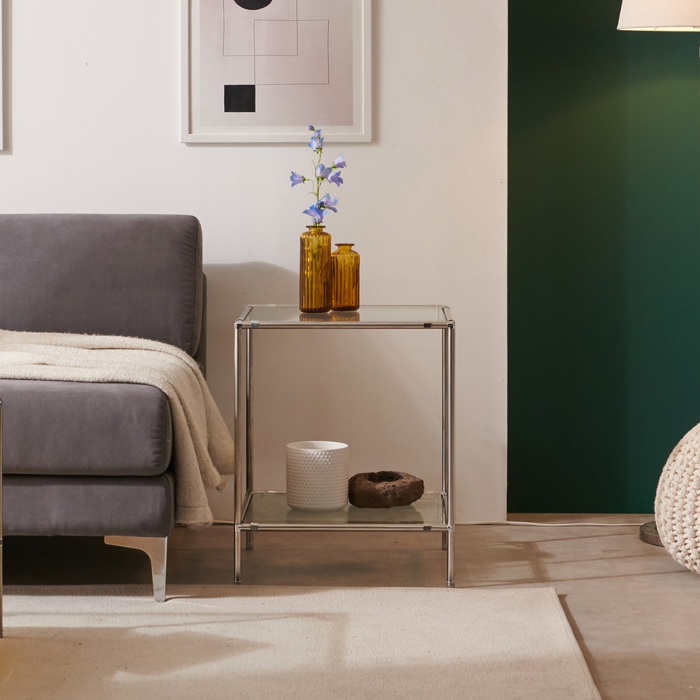 마레스 미니 모듈 협탁 미드센츄리 모던 높은 침대옆 협탁 선반 - 상세 이미지 4