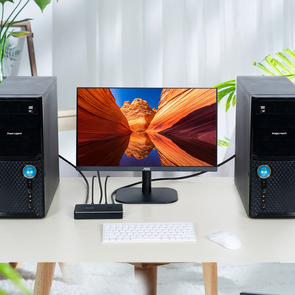 벤션 2대1 4K HDMI USB 포터블 KVM 스위치 AFRB0 - 상세 이미지 3