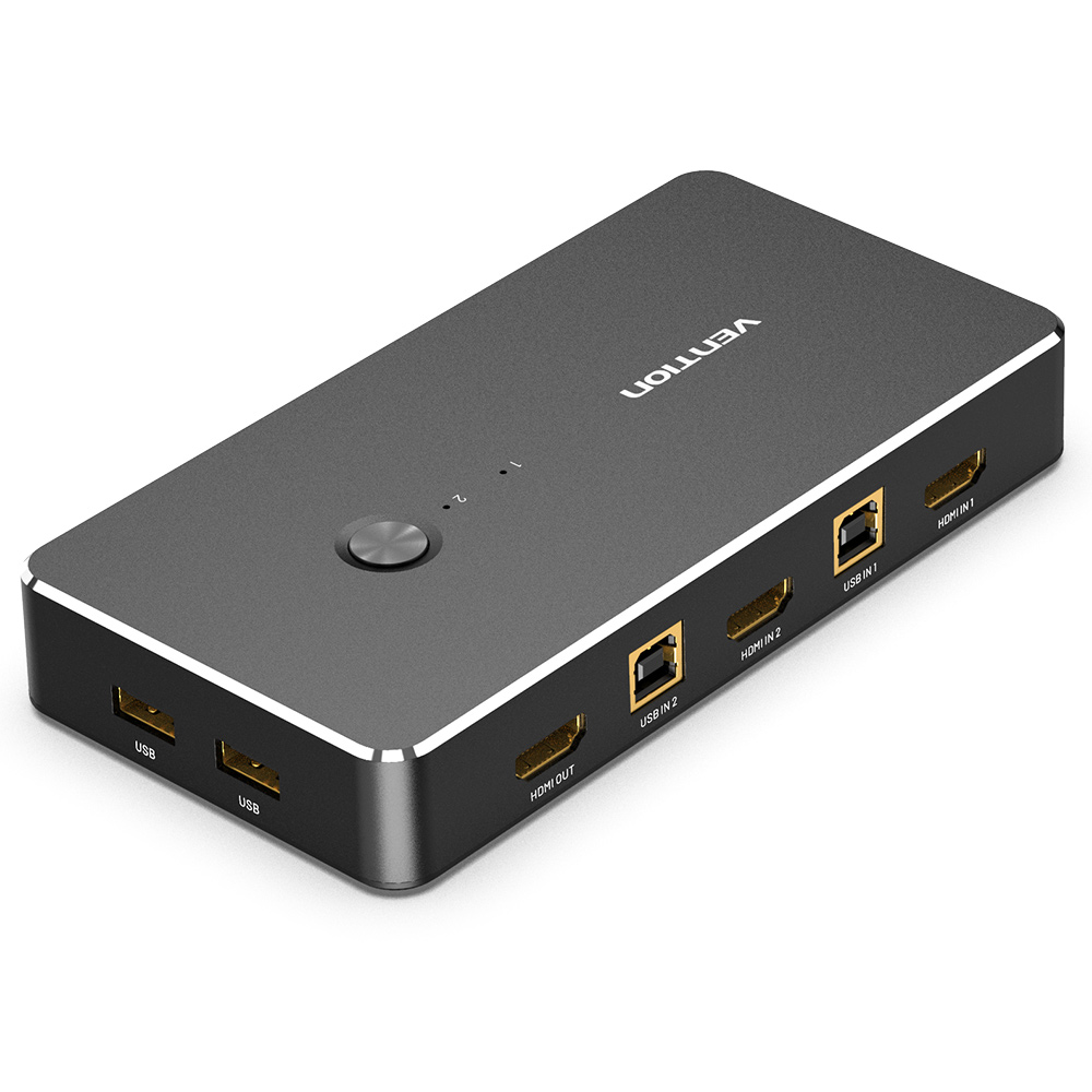 벤션 2대1 4K HDMI USB 포터블 KVM 스위치 AFRB0 - 상품 이미지
