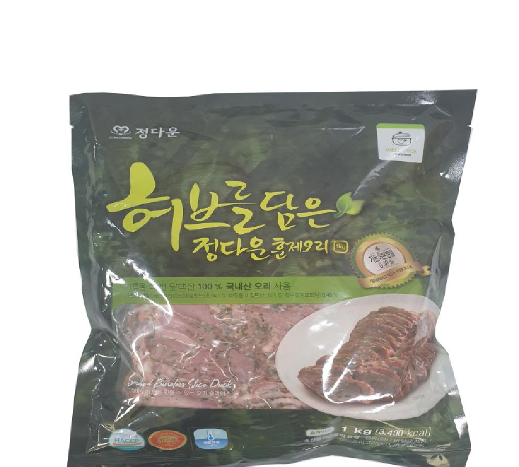 허브를담은 훈제 오리슬라이스 정다운 1KG : 마켓펀치