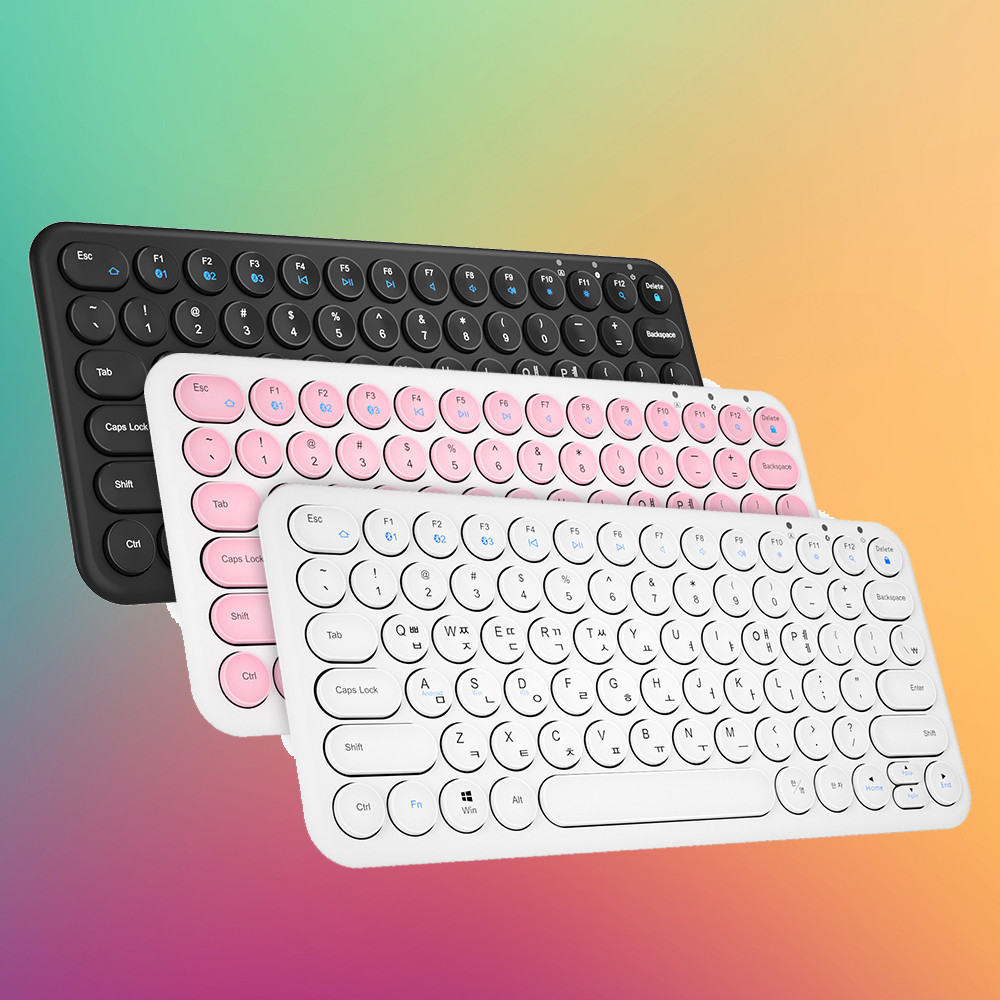 아이노트 아이패드 애플 태블릿 맥북 휴대용 X-KEY 38BT 맥용 노트북 레트로