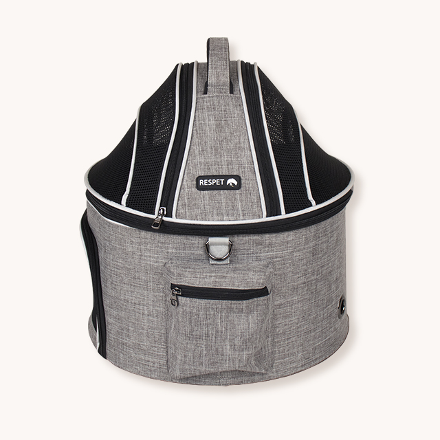 리스펫 고양이 숨숨 돔형 이동장 이동가방 켄넬 본품+화이트방석, 단일사이즈