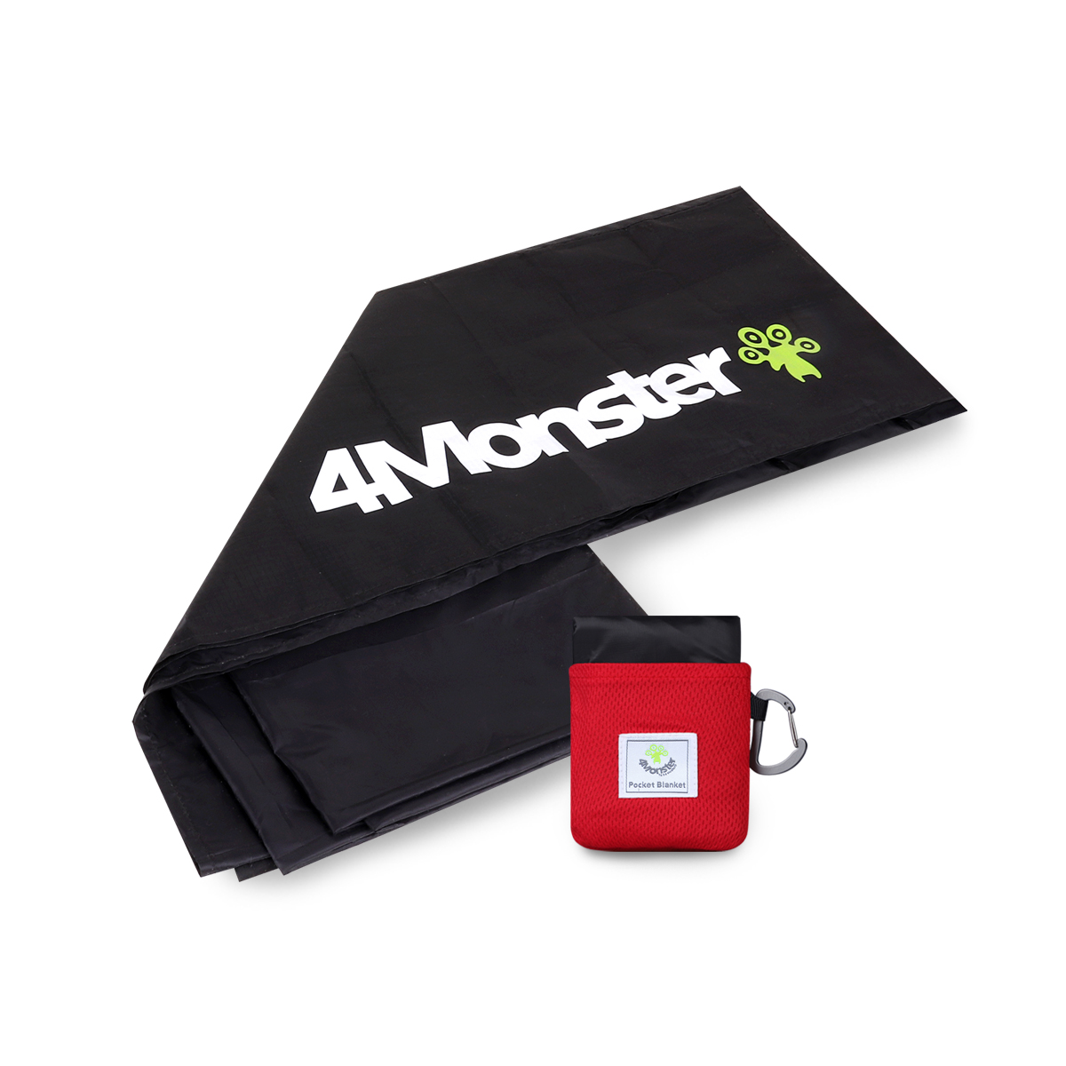 휴대용 돗자리 등산 캠핑 백패킹 피크닉 방수 포켓 미니매트 포켓블랭킷 레드 - 상품 이미지