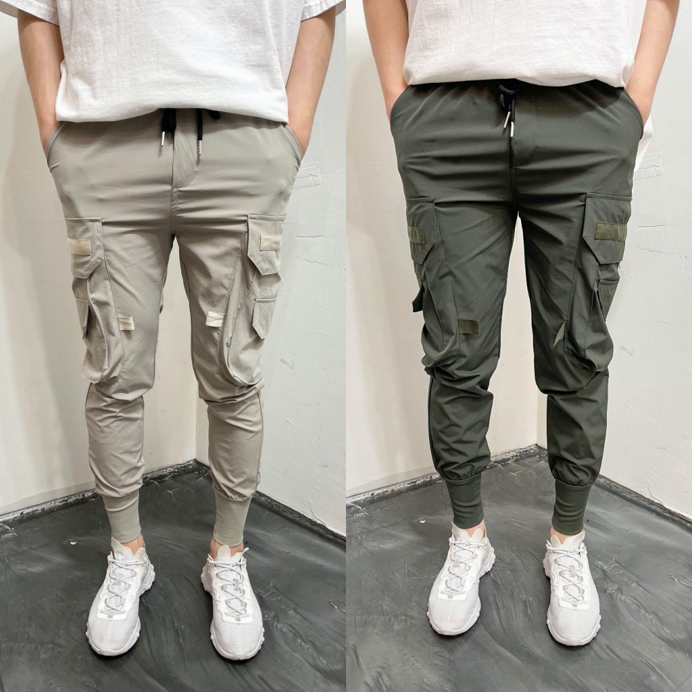 여름용 아이스조거팬츠 구르카 카고 조거팬츠 쿨 스판 냉장고 바지 - 상품 이미지