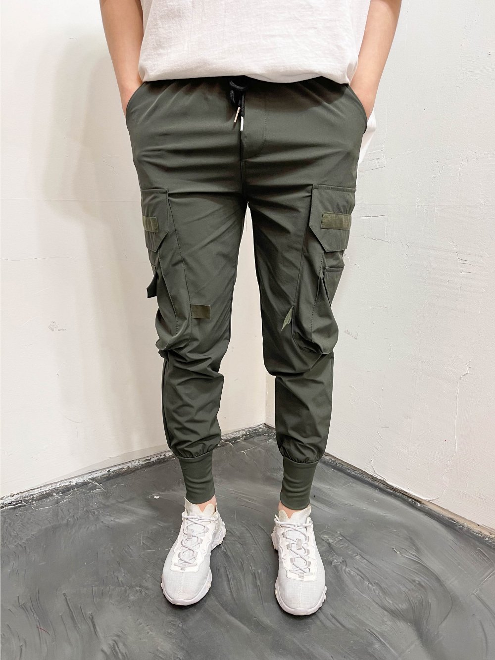 여름용 아이스조거팬츠 구르카 카고 조거팬츠 쿨 스판 냉장고 바지 - 상세 이미지 5