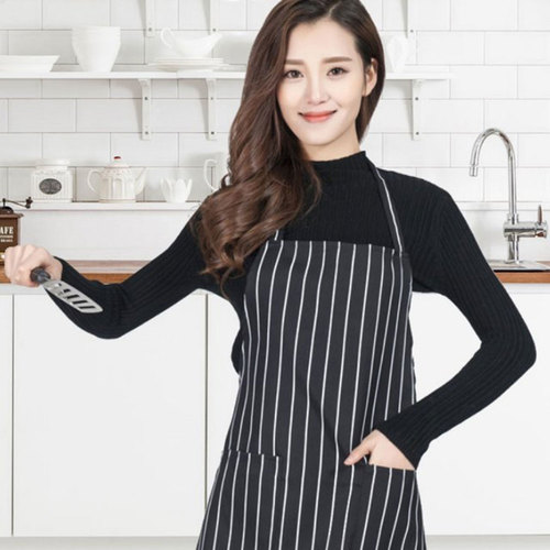 주방 카페 요리사 앞치마 쉐프 스트라이프 앞치마