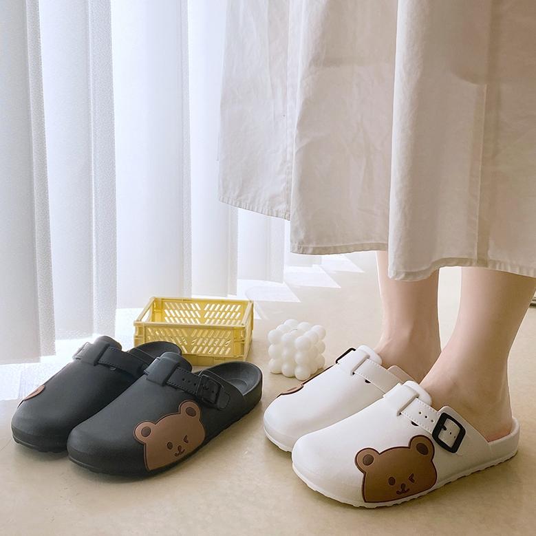노리스 여성 사무실슬리퍼 발편한 곰돌이 슬리퍼