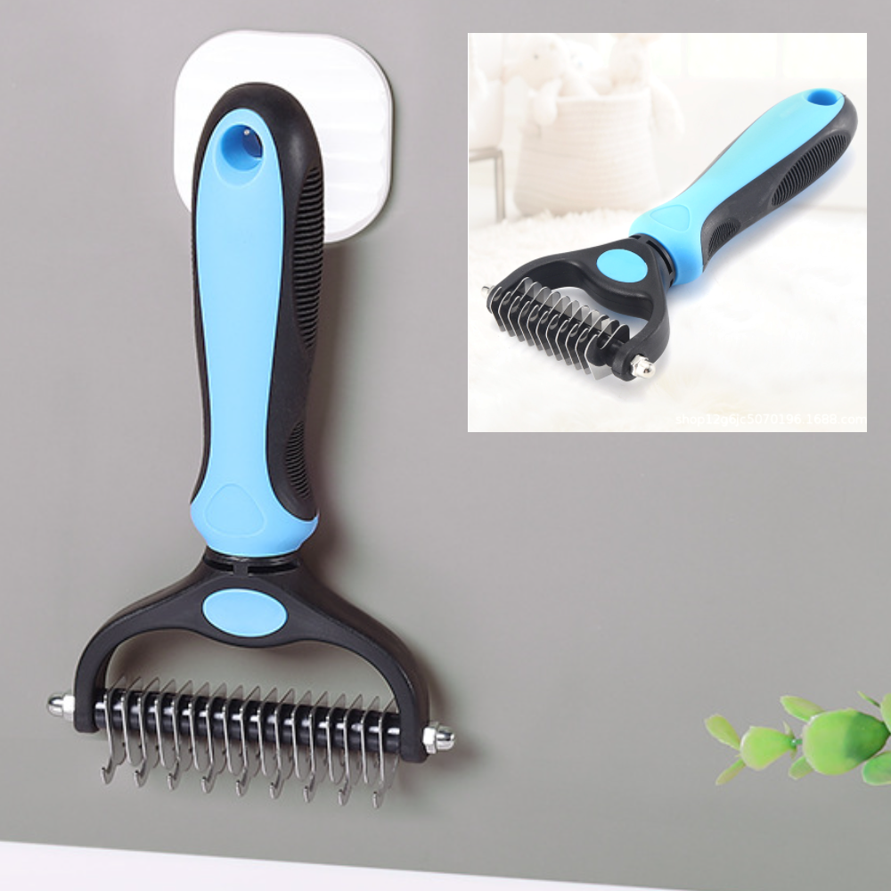 강아지 빗 고양이 브러쉬 원터치 슬리커브러쉬