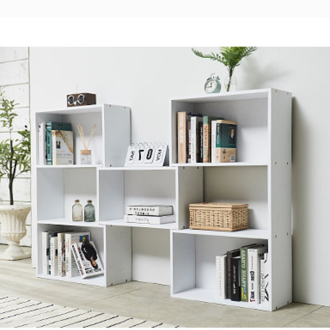 인테리어 거실 진열장 가방 엔틱 트로피 상패 수납 카페 장식장