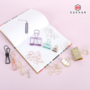 더블 클립 사무용집게 골드클립 와이어-사각집게-골드-소 실사용 후기 | 효과 있을까? - 상품 이미지 4