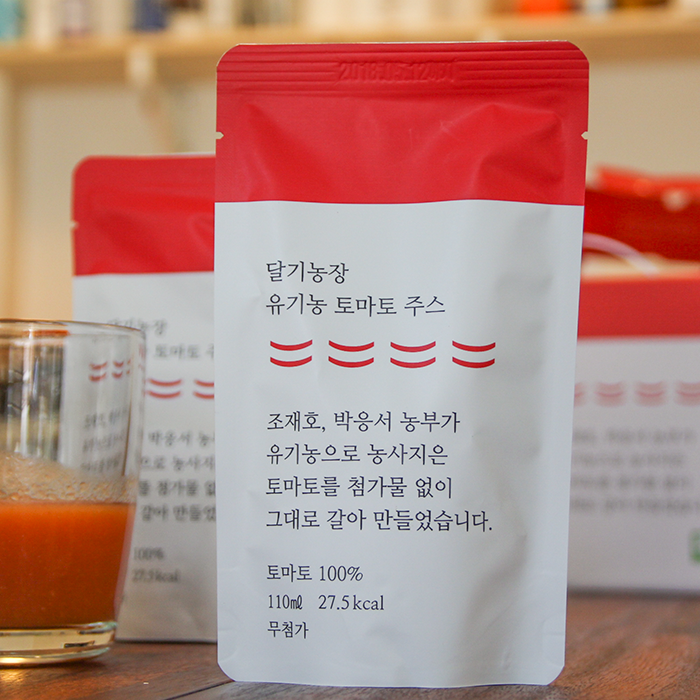 달기농장 착즙 주스 30팩 조재호 박응서 농부님의 유기농 무가당 토마토즙 원액 100% 맑은즙  - 상품 이미지