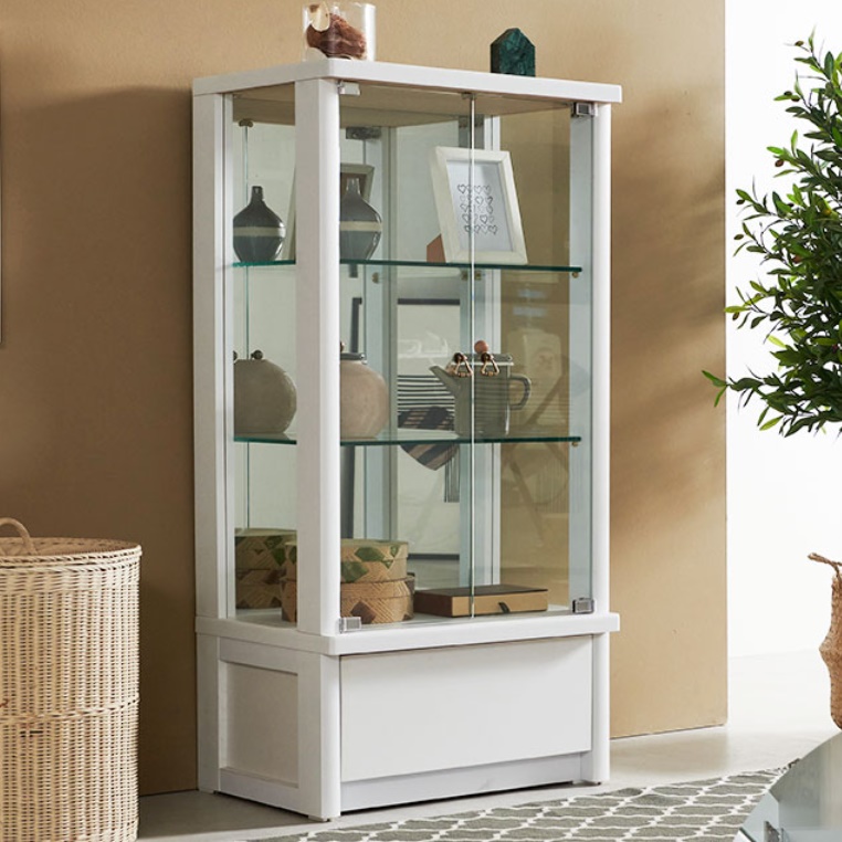 작은 진열장 미니 유리 장식장 서랍장식장 소형 인테리어장식장