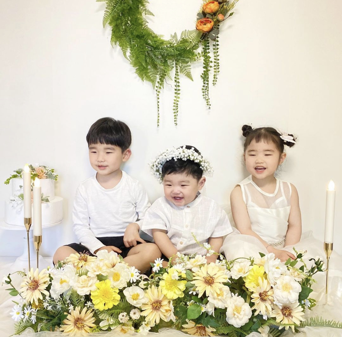 (소품대여/툴리툴리) 블로썸 아기 200일 300일 400일 파티상 돌 셀프촬영 기념상차림 - 상세 이미지 3