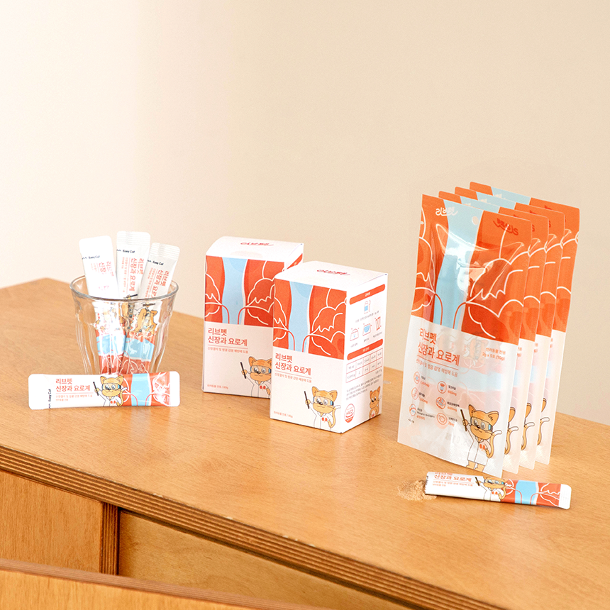 리브펫 신장과 요로계 강아지 고양이 신장 영양제 80g, 1개