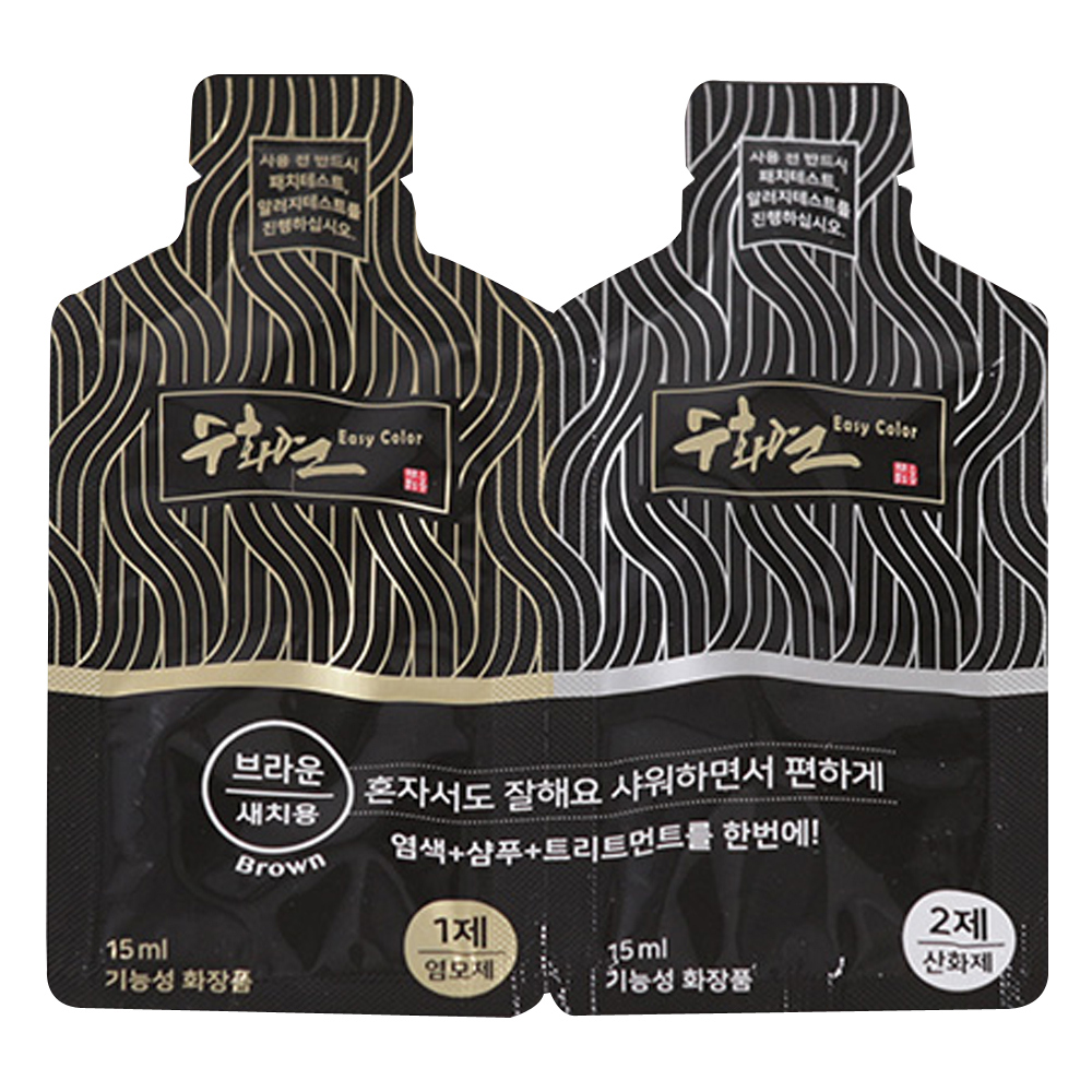 수화연 셀프 새치염색약 샴푸형 하수오 샴푸 7P/13P - 상세 이미지 4
