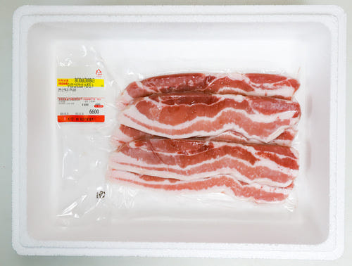 통삼겹 수육 요리