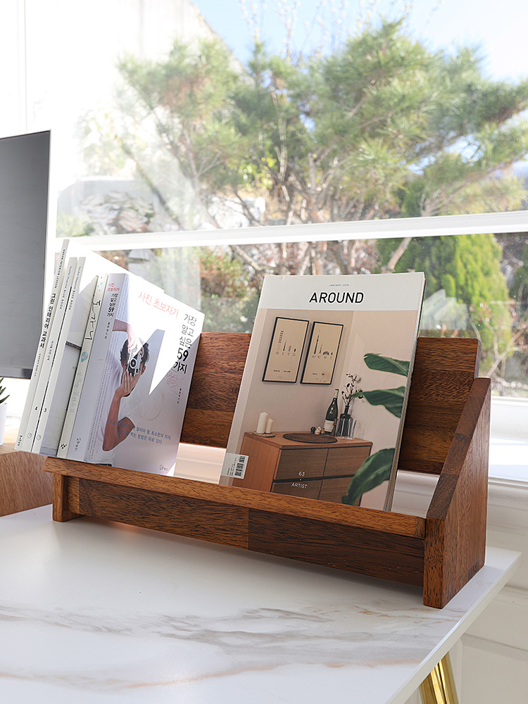 원목 책꽂이 간이 책상 선반 스탠드 미니 책꽂이 1000 SL077