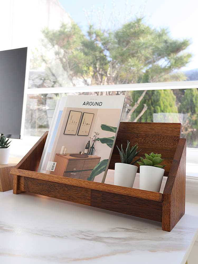 원목 책꽂이 간이 책상 선반 스탠드 미니 책꽂이 1000 SL077