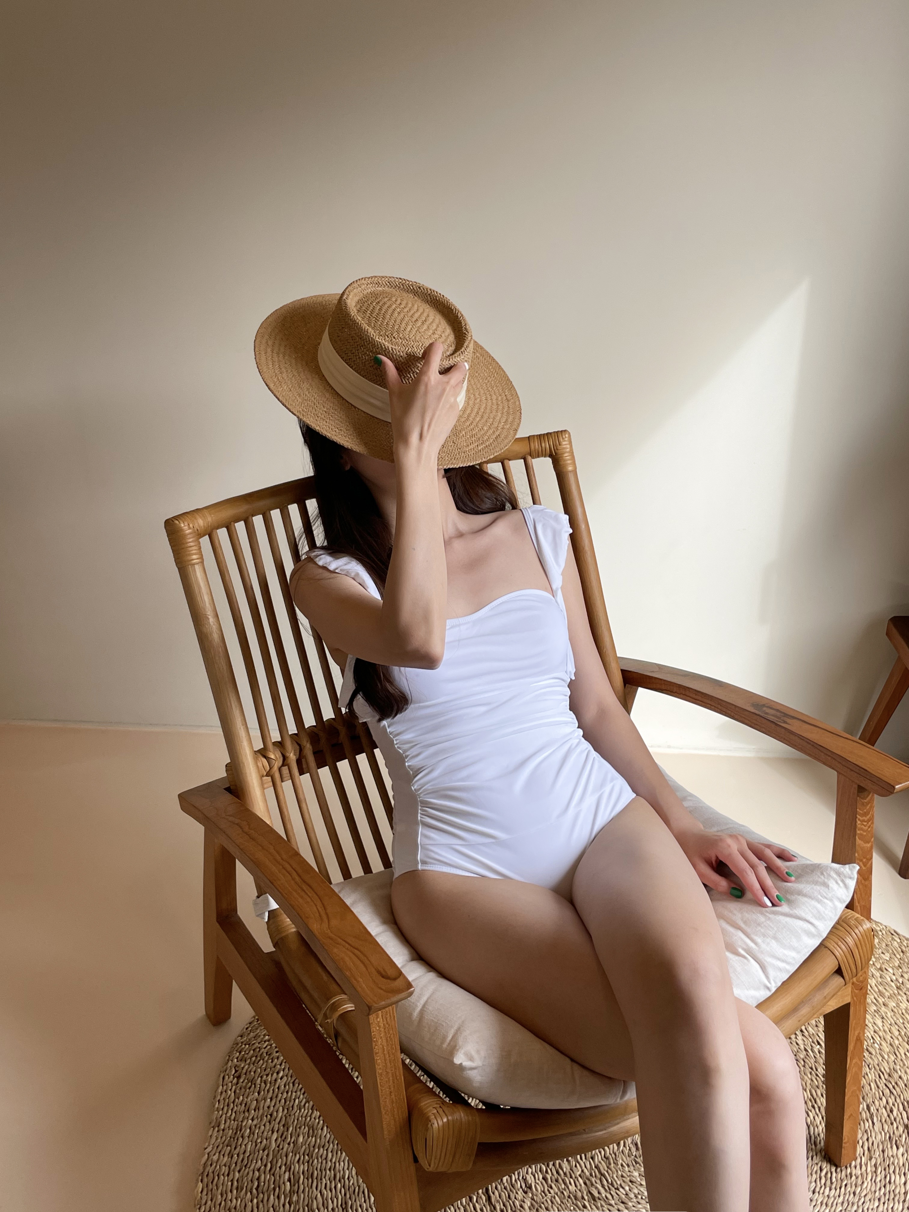 나나 파나마 라탄 라피아햇 밀짚 모자 (2color / 당일발송) 상세 이미지 16