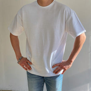 남자 반팔 면 티 쿨티셔츠 루즈오버핏 착용 후기 | 사이즈/핏 총정리 - 상품 이미지 1