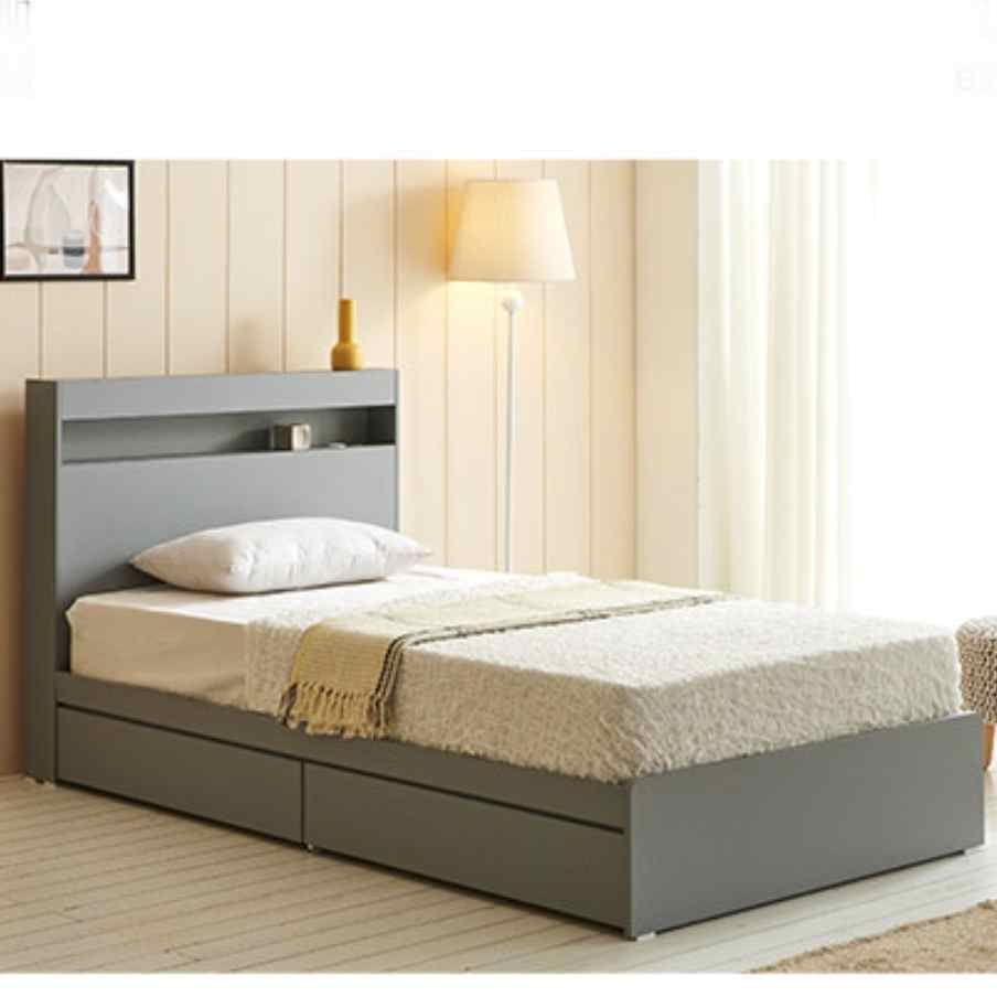 USB 수납형 원룸침대 좁은 방 미니 싱글 침대 작은 공간 자취 자취방침대