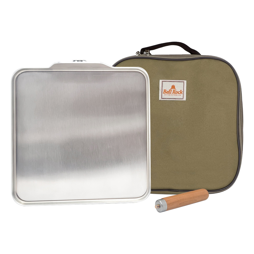 벨락 통3중 27cm 스텐 뉴 사각 그리들 프라이팬+전용케이스 포함