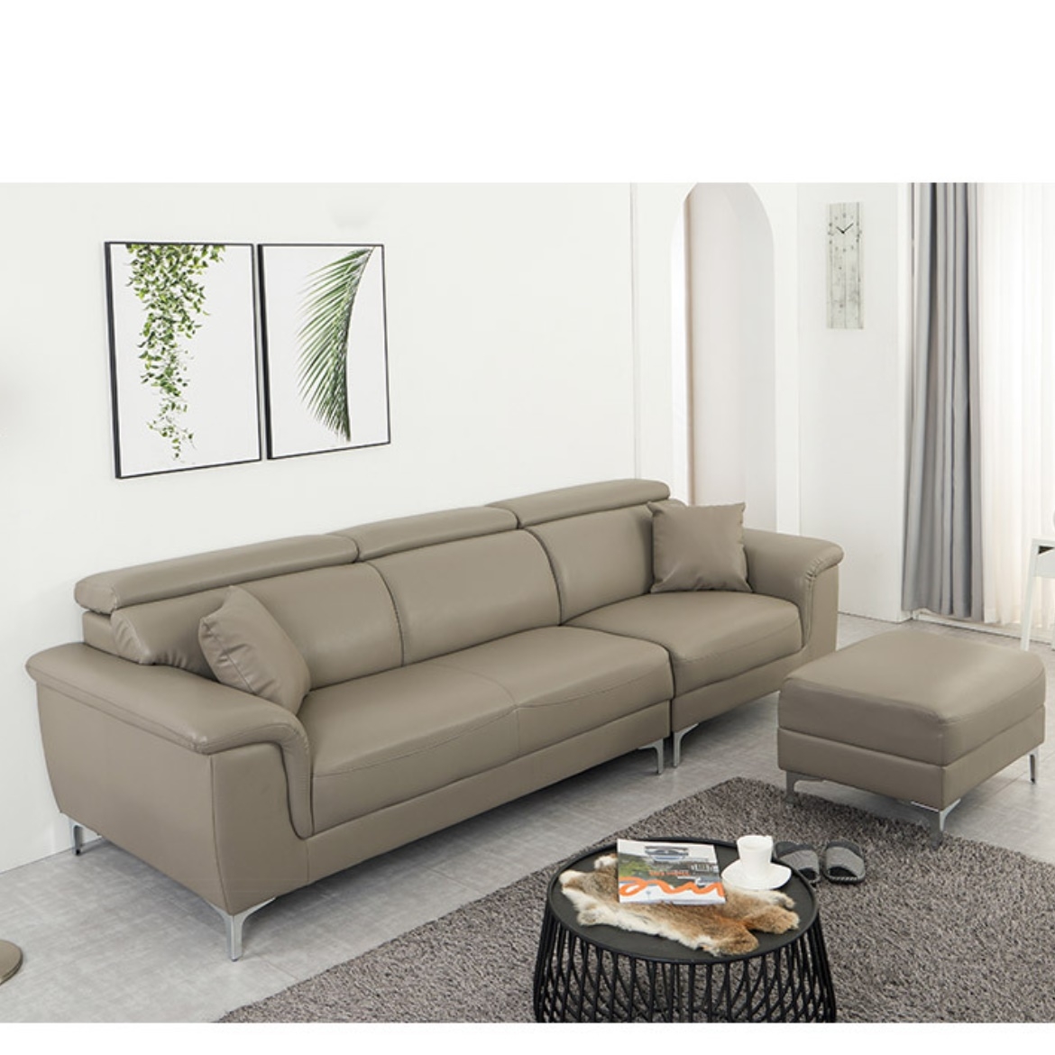 4인용 디자인 소파 다이닝 쇼파 푹신한 코너형 소파 기능성 쇼파