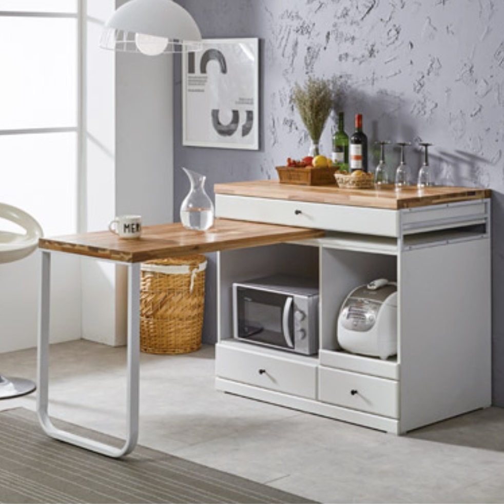 공간 활용 식탁 익스텐션 식탁 접는 접이식 확장형 식탁 테이블