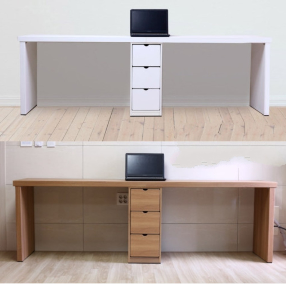 2인용 게이밍 책상 2400 컴푸터책상 미디 데스크 커플 컴퓨터 책상 홈오피스 워크스테이션