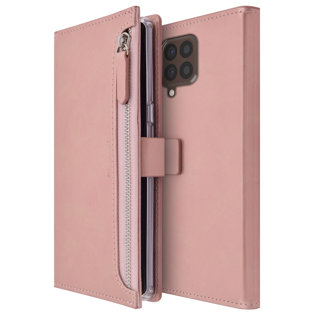 갤럭시 점프2 M33 5G 지갑형 다이어리 케이스 핑크 - 상품 이미지