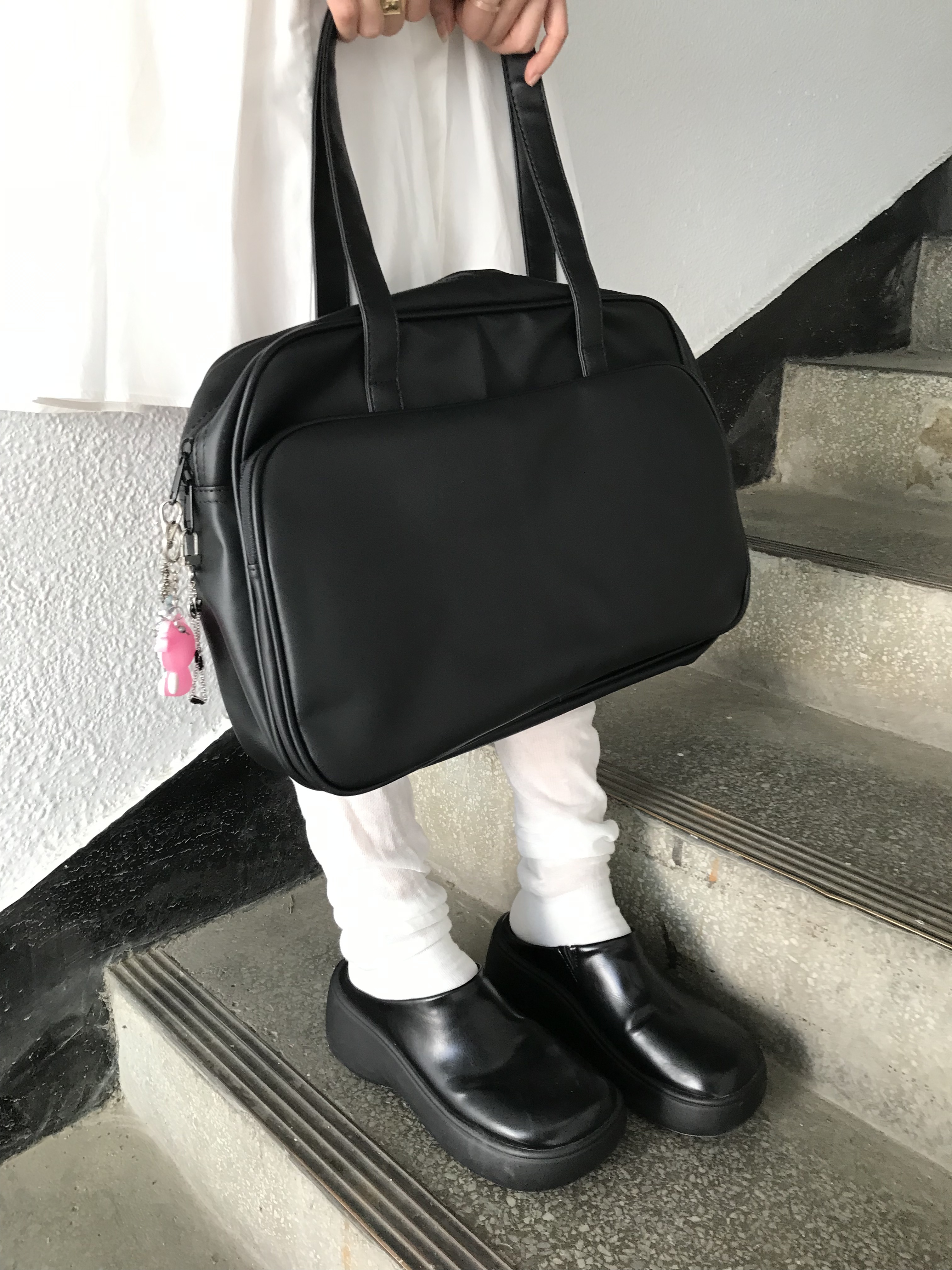 campus bag (2color) - hippiedippy 히피디피
