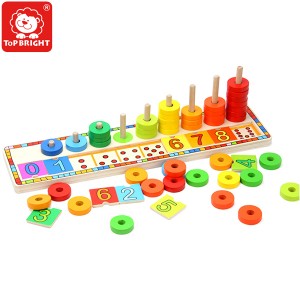 원목 블럭 아기 유아 교구 원목 소근육발달 장난감 123동물블럭 50p - 상세 이미지 5