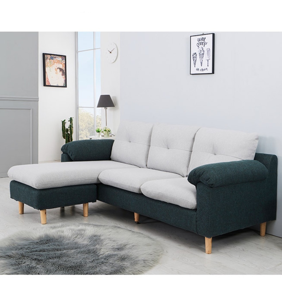 디자인 다이닝 쇼파 3.5인용 쇼파 코너형 소파 기능성 패브릭 소파