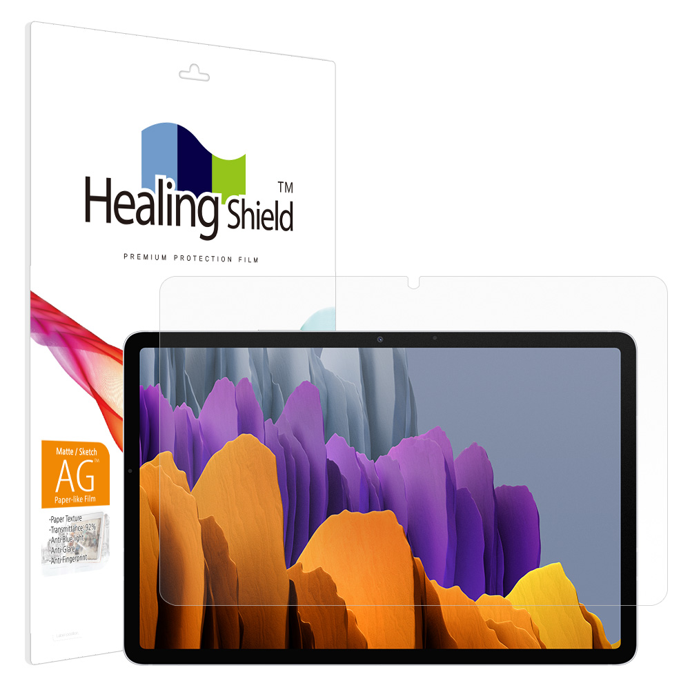 갤럭시탭 S10 + S9 + S7 FE S7플러스 S8플러스 종이질감 Light 액정보호필름 커버클린 - 상품 이미지