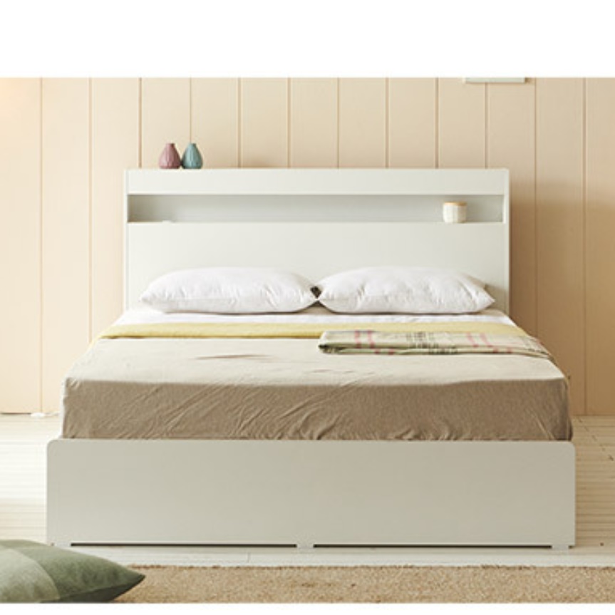 Q 좁은방 미니 싱글 침대 USB 수납형 원룸침대 작은공간 자취 자취방침대