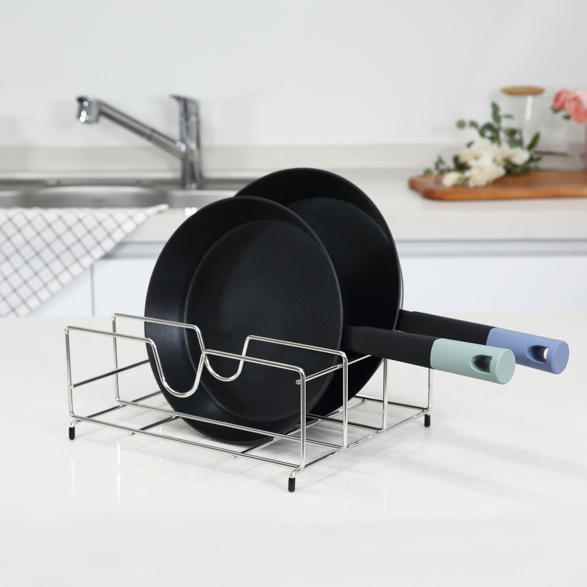 아이넥스 멀티 프라이팬 정리대(3칸) - 상품 이미지