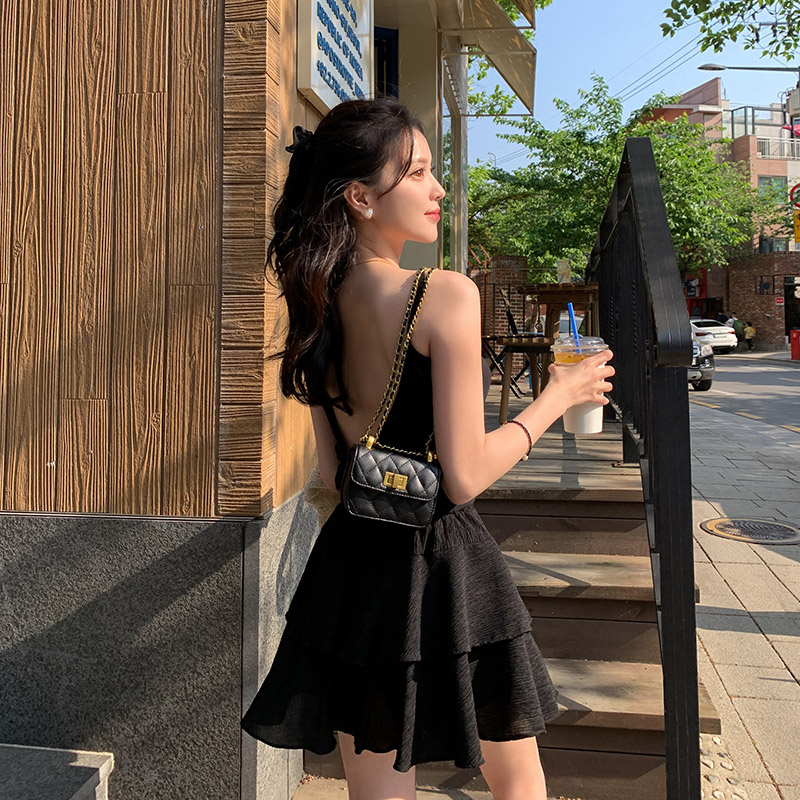 백리스 꼬임 디자인의 캡 내장형 끈나시 ts3198 - 상세 이미지 2