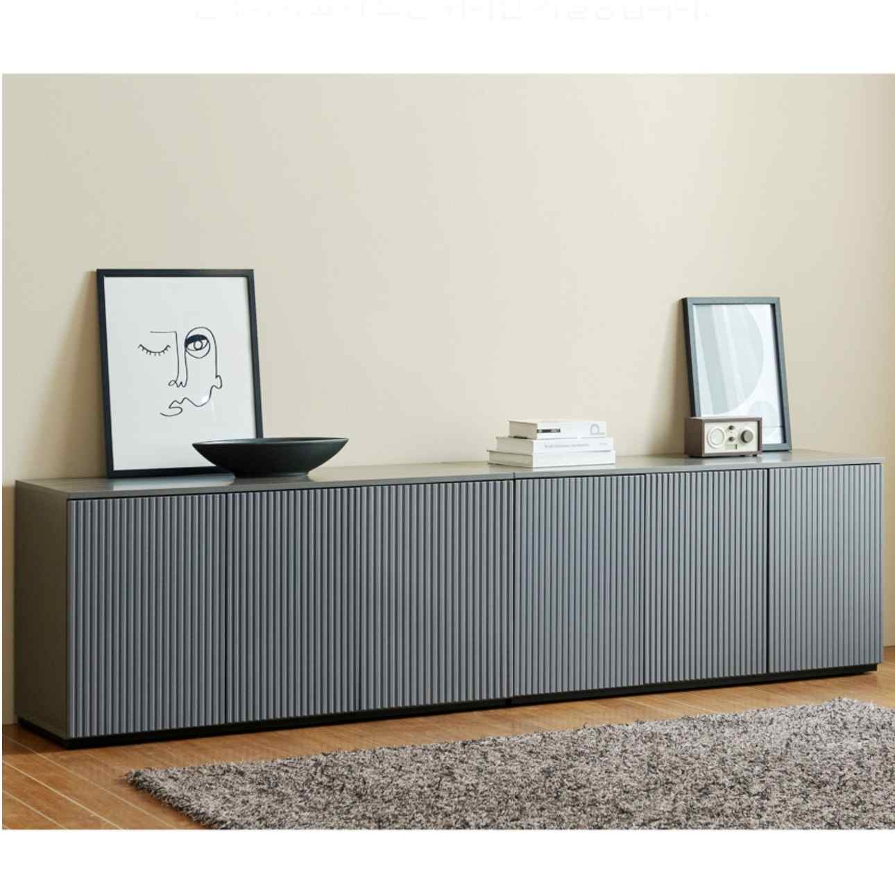 키높은 거실장 2400 사이드보드장 키큰 고급거실장 빈티지 레트로 고급 안방 티브 다이 tv