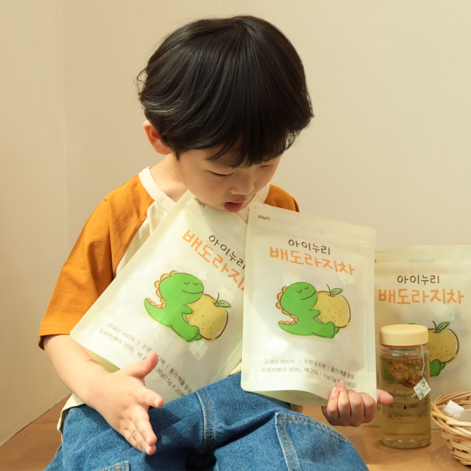 국내산 아이누리 한의원 아기배도라지차 티백