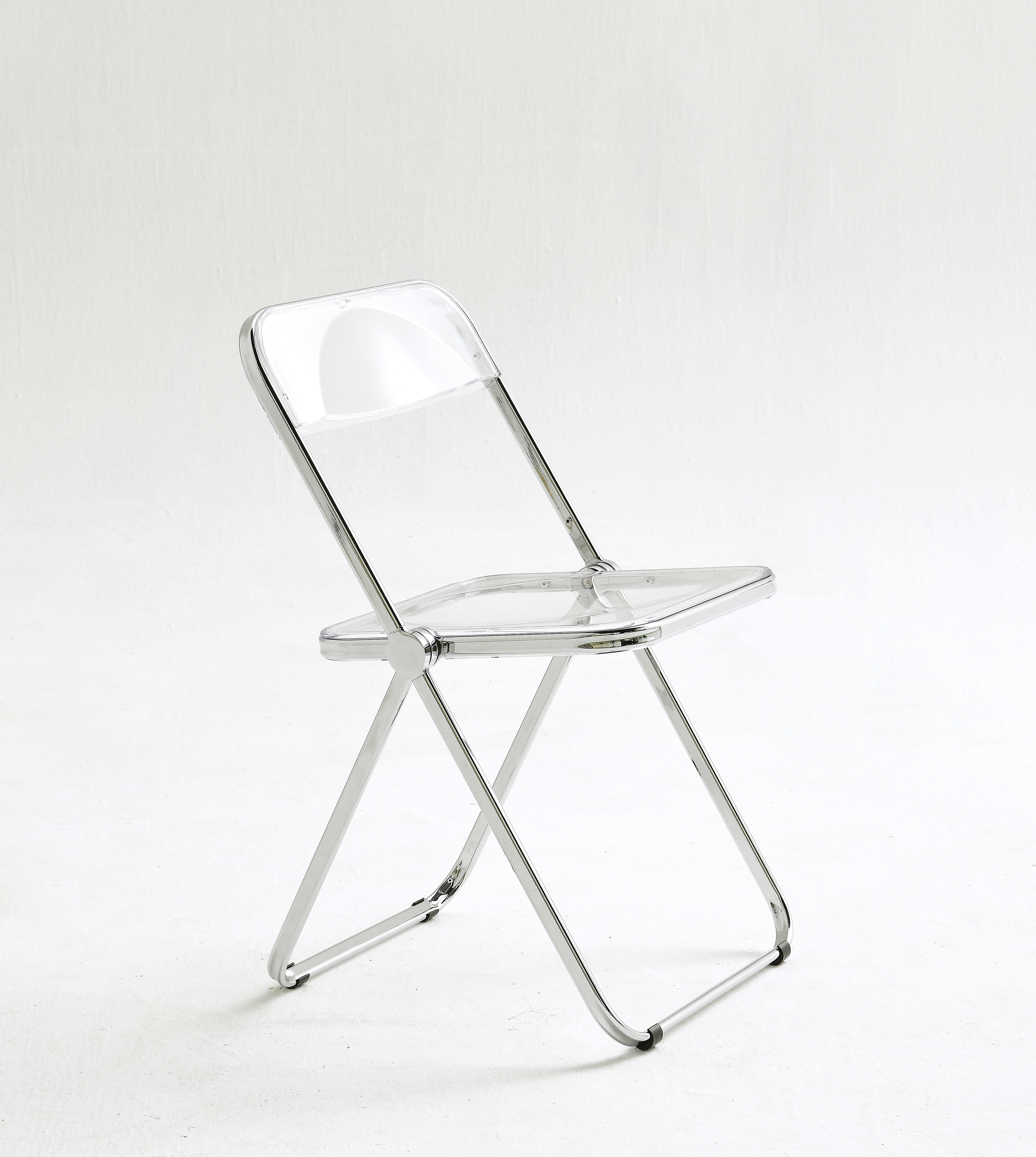 플랩 접는 투명 의자 접이식 폴딩체어