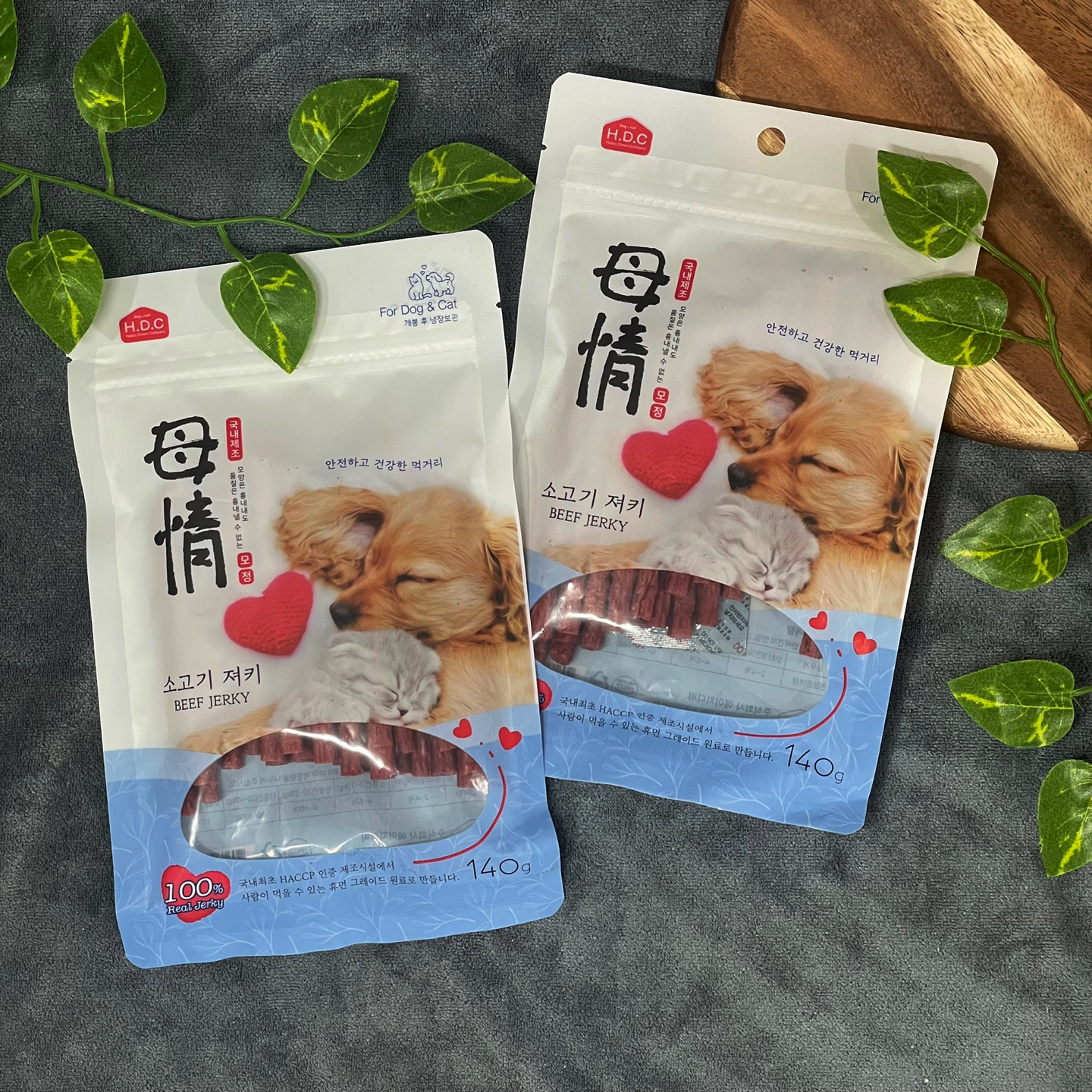 아스쿠 모정 강아지 고양이 져키 간식 소고기, 140g, 1개