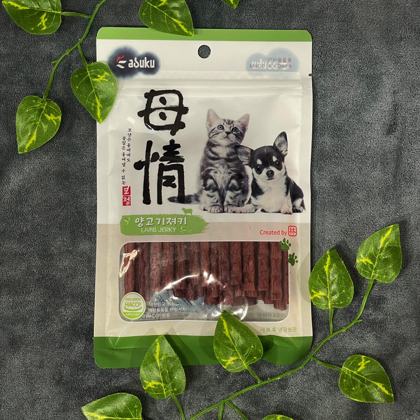 아스쿠 모정 강아지 고양이 져키 간식 소고기, 140g, 1개 - 상세 이미지 4