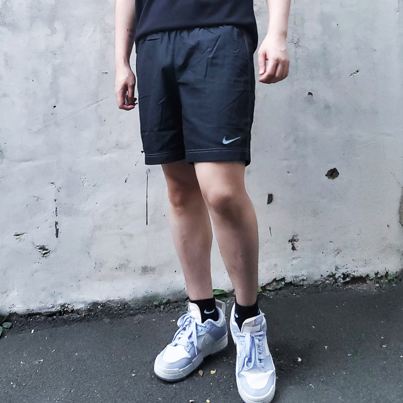 나이키 팬츠 우븐 밴딩 스티치 쇼츠 블랙 데일리룩 남자 여름 반바지 헬스웨어 남성팬츠 이미지 7