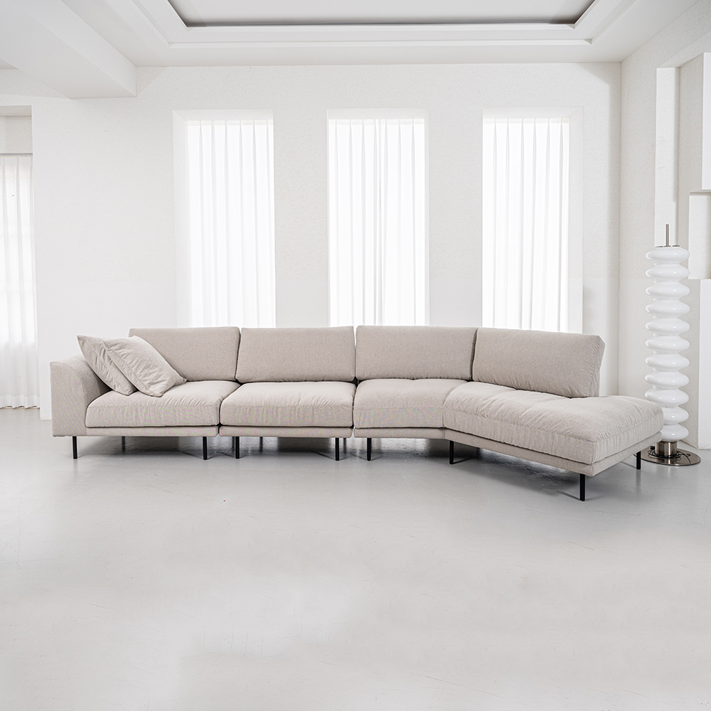 [패브릭소파]글러브 코너 이지클린패브릭소파 100% (방수, 커버분리가능) Ph.12 모듈소파