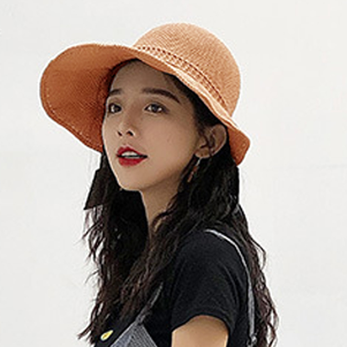 라피아햇 보넷 버킷 벙거지 린넨 밀짚 보닛햇 챙넓은 휴양지 챙모자 - 상세 이미지 3