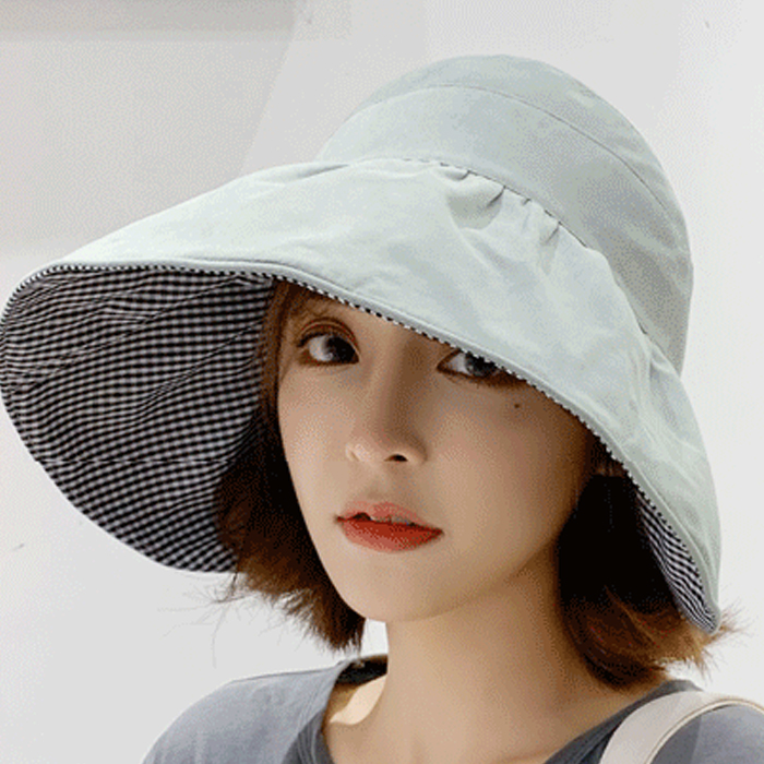 라피아햇 보넷 버킷햇 벙거지 여성 챙넓은 모자 - 상세 이미지 4