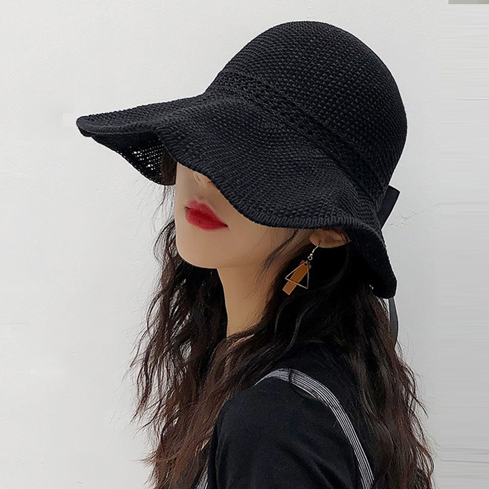 라피아햇 보넷 버킷 벙거지 린넨 밀짚 보닛햇 챙넓은 휴양지 챙모자 이미지 7
