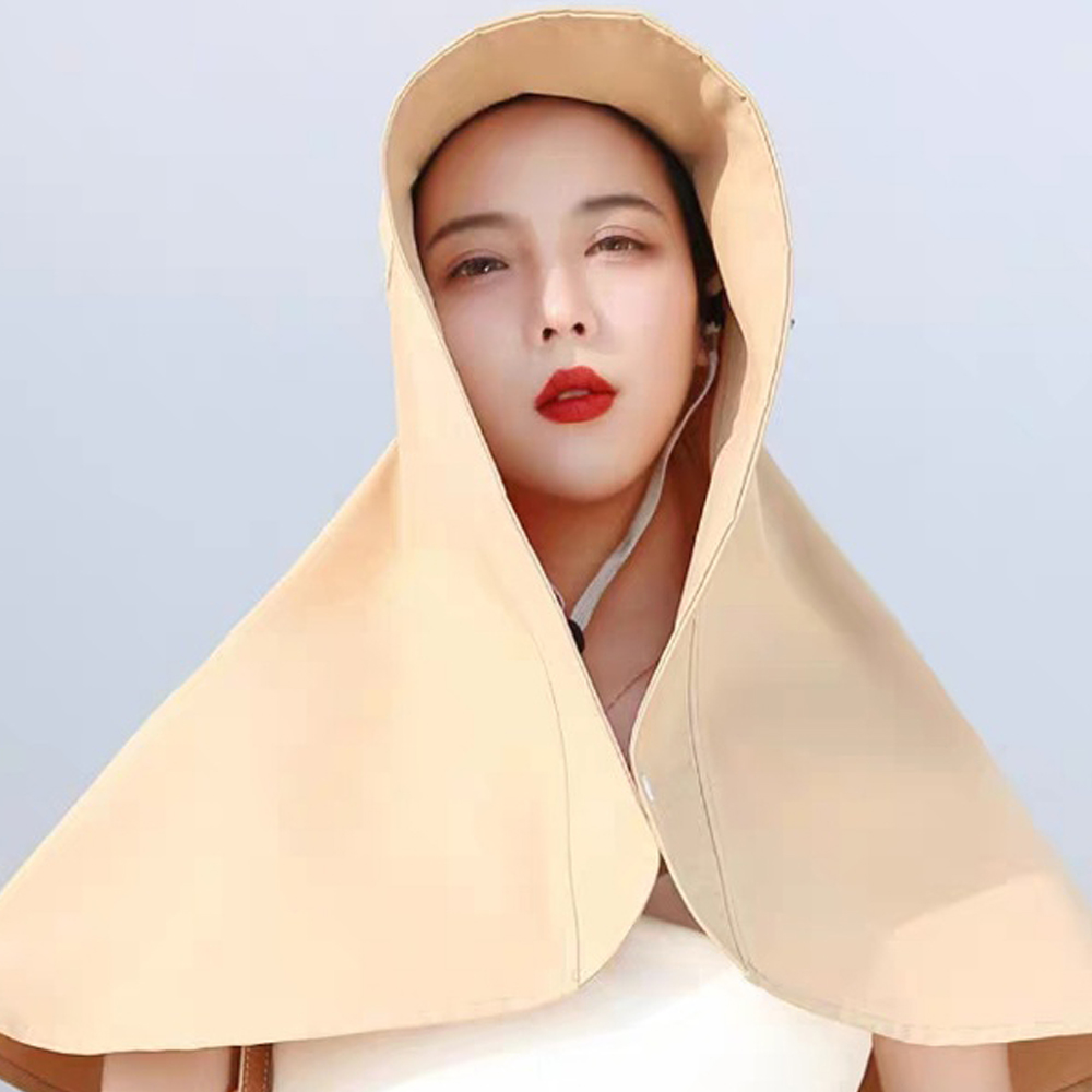 여성 창모자 자외선차단 햇빛가리개 농사 작업 UV차단 캐디 - 상세 이미지 4