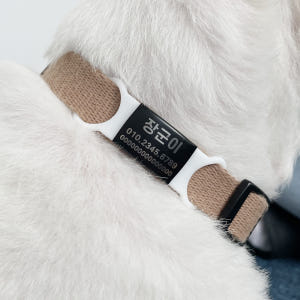 더오래 애견인식표 강아지 인식표 고양이 네임택 S/L 흰색끈+실버 솔직 후기 | 실제 사용자 리뷰 총정리 - 상품 이미지 3